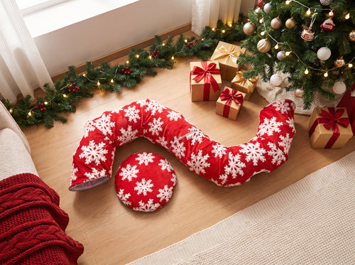 Christmas Cat Tunnel Bed – 2-in-1 Hideaway & Lounge